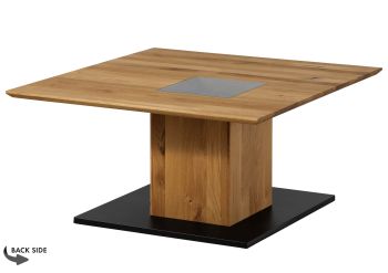 Couchtisch Wildeiche 95x95x45 natur geölt LINDAU #03