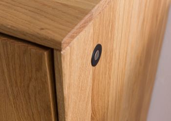 Highboard Wildeiche 55x43x145 natur geölt LINDAU #15