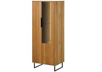 Highboard Wildeiche 55x43x145 natur geölt LINDAU #15
