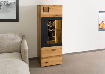 Highboard Wildeiche 50x43,5x143 natur geölt/lackiert KITZBÜHEL #105