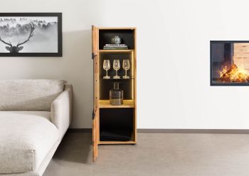 Highboard Wildeiche 50x43,5x143 natur geölt/lackiert KITZBÜHEL #105