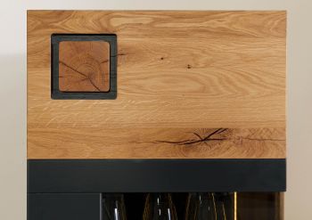 Highboard Wildeiche 50x43,5x143 natur geölt/lackiert KITZBÜHEL #105