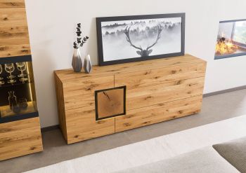 Sideboard Wildeiche 160x43,5x80 natur geölt/lackiert KITZBÜHEL #128