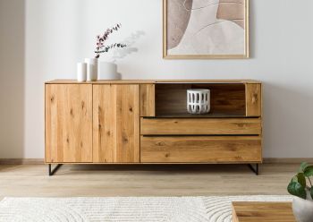 Sideboard Wildeiche 200x43x87 natur geölt WIEN #221