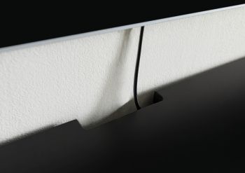 Wohnwand schwebend Wildeiche 161x49x140 natur geölt / schwarz lackiert STARNBERG #08