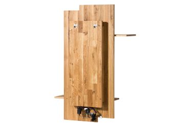 Wandregal Wildeiche 80x28x110 natur geölt WIEN #236