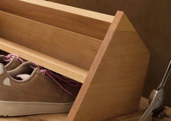 Schuhschrank Wildeiche 75x31x90 natur lackiert / geölt KITZBÜHEL #137
