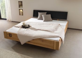Bett Wildeiche 180x200x81 natur geölt/lackiert KITZBÜHEL #142