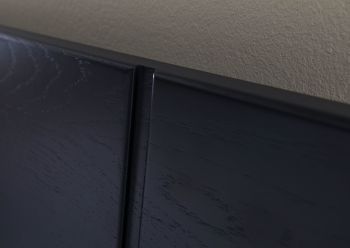 Bett inkl. Nachttisch links Wildeiche 180x200x81 natur geölt/lackiert KITZBÜHEL #150