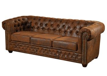 Sofa 203x86x72 braun CHESTERFIELD