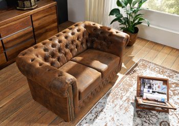 Sofa 148x86x72 braun CHESTERFIELD