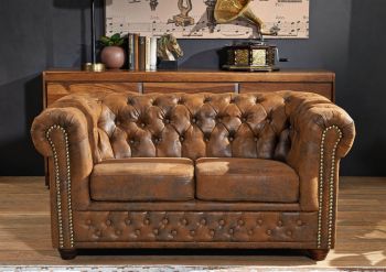 Sofa 148x86x72 braun CHESTERFIELD