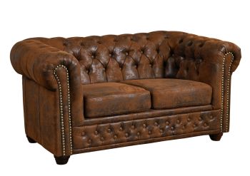 Sofa 148x86x72 braun CHESTERFIELD