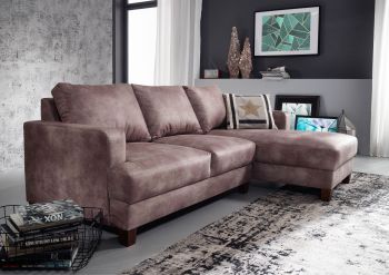 Ecksofa 210x88x85 silber CABO