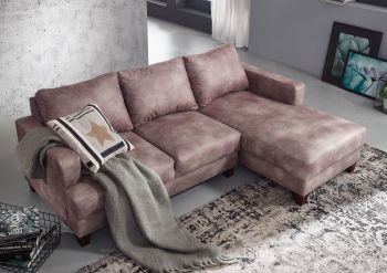 Ecksofa 210x88x85 silber CABO