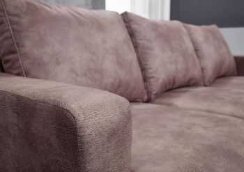 Ecksofa 210x88x85 silber CABO