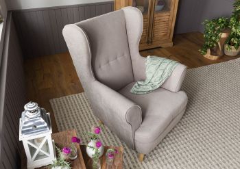 Ohrensessel 71x74x105 taupe SCANDI #110