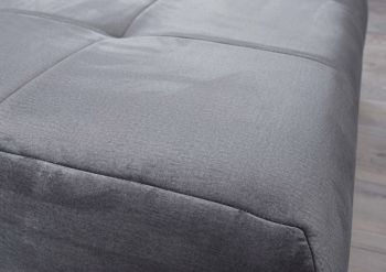 Bigsofa inkl. Hocker grau VANESSA #180