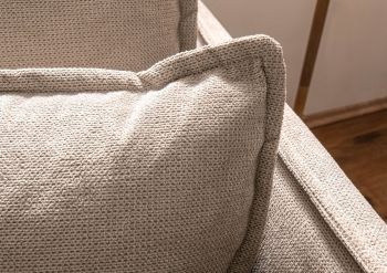 Sofa 2-Sitzer 210x140x88 beige AMY