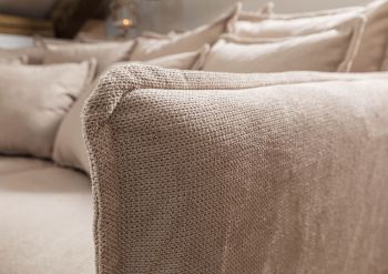 Sofa 2-Sitzer 210x140x88 beige AMY