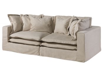 Sofa 2-Sitzer 238x117x90 beige SYLT