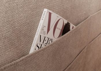 Hussensofa 3-Sitzer 236x138x76 beige KINGSTON