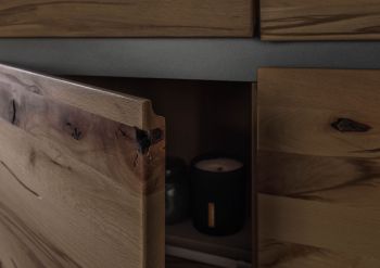 Highboard Kernbuche 103x40x148 tabacco braun geölt VILLANDERS #205