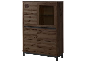 Highboard Kernbuche 103x40x148 tabacco braun geölt VILLANDERS #205