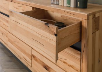 Sideboard Kernbuche 175x45x85 natur geölt VILLANDERS #108