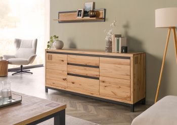 Sideboard Kernbuche 190x45x85 natur geölt VILLANDERS #151
