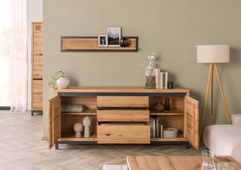 Sideboard Kernbuche 190x45x85 natur geölt VILLANDERS #151