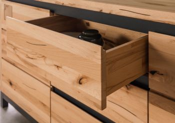 Sideboard Kernbuche 190x45x85 natur geölt VILLANDERS #151