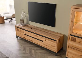 TV-Board Kernbuche 190x40x56 natur geölt VILLANDERS #153