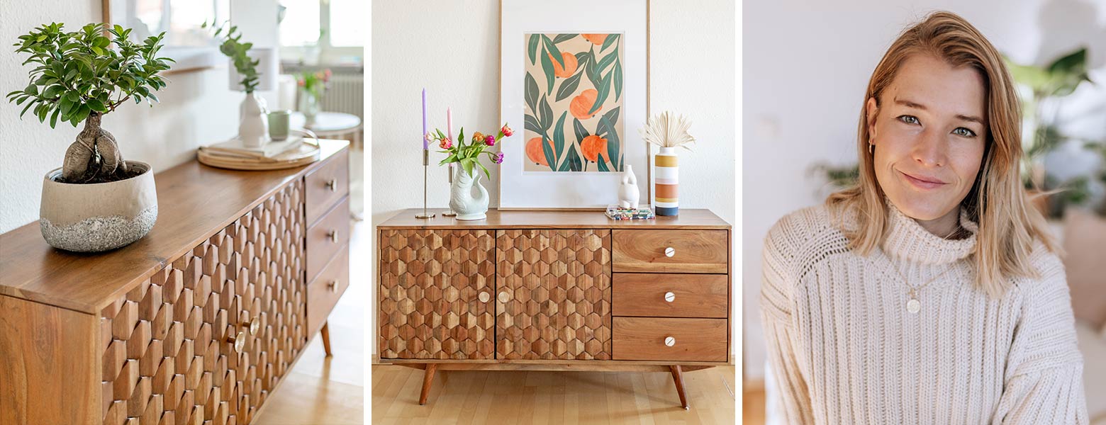 3 schöne Ideen für dein Sideboard-Styling