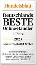 Massivmoebel24 Handelsblatt Bester Online Händler 2023 - 1. Platz